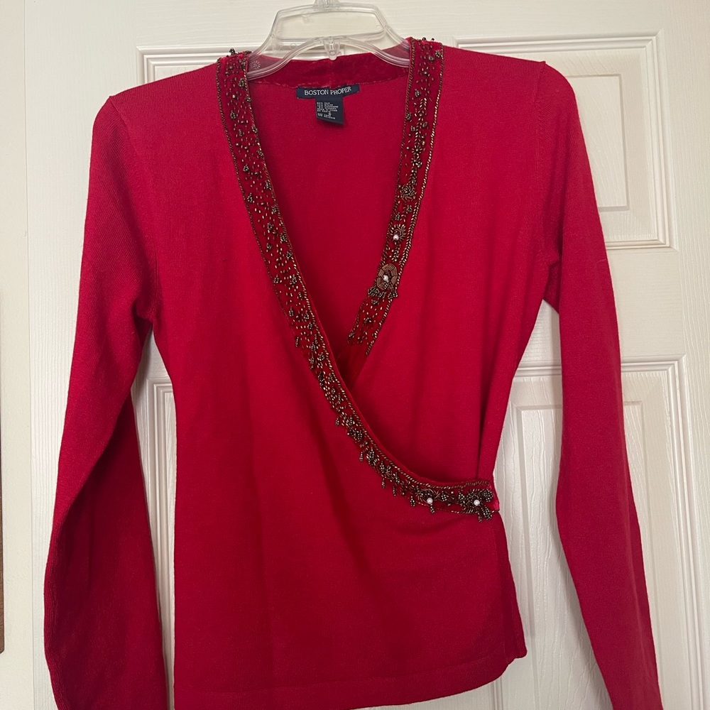 Beautiful top for Christmas Eve
